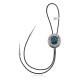 Handmade Certified Authentic Navajo .925 Sterling Silver Native American Natural Turquoise Bolo Tie 34206