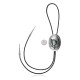Feather .925 Sterling Silver Certified Authentic Handmade Navajo Native American Natural Turquoise Bolo Tie 34208