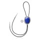 Sun .925 Sterling Silver Certified Authentic Handmade Navajo Native American Lapis Lazuli Bolo Tie 34209