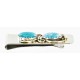 Handmade Certified Authentic Navajo Nickel and .925 Sterling Silver Natural Turquoise Native American Money Clip 10525-1 Handmade Certified Authentic Navajo Nickel and .925 Sterling Silver Natural Turquoise Native American Money Clip 10525-1