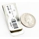 Handmade Certified Authentic Navajo Nickel and .925 Sterling Silver Natural Turquoise Red Jasper Native American Money Clip 10525-9