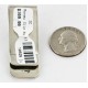 Handmade Certified Authentic Navajo Nickel and Brass Inlaid Natural Multicolor Stones Native American Money Clip 10525-10