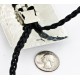 Handmade Certified Authentic Navajo Nickel Natural Turquoise Native American Bolo Tie  24389-2