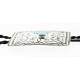 Handmade Certified Authentic Navajo Nickel Natural Turquoise Native American Bolo Tie  24389-2
