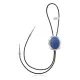 Feather .925 Sterling Silver Handmade Navajo Native American Lapis Bolo Tie 34118 Feather .925 Sterling Silver Handmade Navajo Native American Lapis Bolo Tie 34118