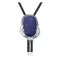 Handmade Navajo .925 Sterling Silver Native American Lapis Bolo Tie 34219