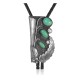 Feather .925 Sterling Silver Certified Authentic Handmade Navajo Native American Natural Turquoise Bolo Tie 34226