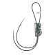 Feather .925 Sterling Silver Certified Authentic Handmade Navajo Native American Natural Turquoise Bolo Tie 34226
