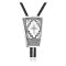 Cross .925 Sterling Silver Certified Authentic Handmade Navajo Native American Bolo Tie 34228