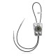 Wave .925 Sterling Silver Certified Authentic Handmade Navajo Native American Natural Turquoise Bolo Tie 34230
