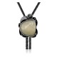 Feather .925 Sterling Silver Certified Authentic Handmade Navajo Native American Natural Turquoise Bolo Tie 34231