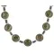 Navajo Native American Bloodstone and Hematite Sterling Silver Necklace Navajo Native American Bloodstone and Hematite Sterling Silver Necklace