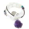 .925 Sterling Silver Navajo Natural Turquoise Amethyst Opalite Native American Necklace 750240-3 .925 Sterling Silver Navajo Natural Turquoise Amethyst Opalite Native American Necklace 750240-3