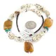 .925 Sterling Silver Navajo White Howlite Agate Native American Necklace 750238-8 .925 Sterling Silver Navajo White Howlite Agate Native American Necklace 750238-8