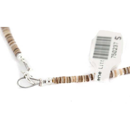 .925 Sterling Silver Arrow Certified Authentic Navajo Natural Turquoise Red Jasper Graduated Melon Shell Native American Necklace 750237-5 .925 Sterling Silver Arrow Certified Authentic Navajo Natural Turquoise Red Jasper Graduated Melon Shell Native American Necklace 750237-5