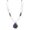.925 Sterling Silver Navajo Natural Turquoise Amethyst Opalite Native American Necklace 750240-3 .925 Sterling Silver Navajo Natural Turquoise Amethyst Opalite Native American Necklace 750240-3