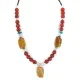 .925 Sterling Silver Navajo Natural Turquoise Carnelian Agate Native American Necklace 750238-2 .925 Sterling Silver Navajo Natural Turquoise Carnelian Agate Native American Necklace 750238-2