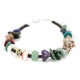 .925 Sterling Silver Navajo Certified Authentic Natural Turquoise Multicolor Stones Heishi Native American Bracelet 13178-3 .925 Sterling Silver Navajo Certified Authentic Natural Turquoise Multicolor Stones Heishi Native American Bracelet 13178-3