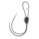 Handmade Certified Authentic Navajo .925 Sterling Silver Native American Natural Turquoise Bolo Tie 34237