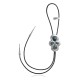 Wave .925 Sterling Silver Certified Authentic Handmade Navajo Native American Natural Turquoise Bolo Tie 34240
