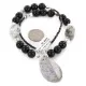 .925 Sterling Silver Navajo Natural Black Onyx Jasper Native American Necklace 24512-8 .925 Sterling Silver Navajo Natural Black Onyx Jasper Native American Necklace 24512-8
