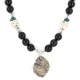 .925 Sterling Silver Navajo White Howlite Jasper Black Onyx Native American Necklace 24512-6 .925 Sterling Silver Navajo White Howlite Jasper Black Onyx Native American Necklace 24512-6