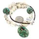 .925 Sterling Silver Navajo White Howlite Native American Necklace 24514-5 .925 Sterling Silver Navajo White Howlite Native American Necklace 24514-5