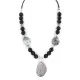 .925 Sterling Silver Navajo Natural Black Onyx Jasper Native American Necklace 24512-8 .925 Sterling Silver Navajo Natural Black Onyx Jasper Native American Necklace 24512-8