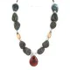 .925 Sterling Silver Navajo Natural Turquoise Agate Native American Necklace 24514-4 .925 Sterling Silver Navajo Natural Turquoise Agate Native American Necklace 24514-4
