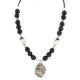 .925 Sterling Silver Navajo White Howlite Jasper Black Onyx Native American Necklace 24512-6 .925 Sterling Silver Navajo White Howlite Jasper Black Onyx Native American Necklace 24512-6