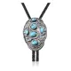 Snake .925 Sterling Silver Handmade Navajo Native American Natural Turquoise Bolo Tie 34241 Snake .925 Sterling Silver Handmade Navajo Native American Natural Turquoise Bolo Tie 34241
