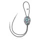 Snake .925 Sterling Silver Certified Authentic Handmade Navajo Native American Natural Turquoise Bolo Tie 34241