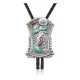 Feather .925 Sterling Silver Handmade Navajo Native American Natural Turquoise Coral Bolo Tie 34245 Feather .925 Sterling Silver Handmade Navajo Native American Natural Turquoise Coral Bolo Tie 34245