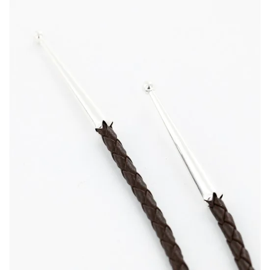 Handmade Navajo .925 Sterling Silver Natural Turquoise Native American Bolo Tie 1206-2