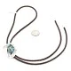 Handmade Navajo .925 Sterling Silver Natural Turquoise Native American Bolo Tie 1206-2