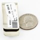 Handmade Certified Authentic Navajo Nickel and .925 Sterling Silver Natural Turquoise Native American Money Clip 10528-1