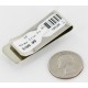 Handmade Certified Authentic Navajo Nickel and .925 Sterling Silver Natural Turquoise Native American Money Clip 10528-2