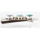 Handmade Certified Authentic Navajo Nickel and .925 Sterling Silver Natural Turquoise Native American Money Clip 10528-2