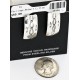 Handmade Feather Certified Authentic Navajo .925 Sterling Silver Stud Native American Earrings 17136-2