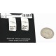 Handmade Feather Mountain Certified Authentic Navajo .925 Sterling Silver Stud Native American Earrings 17136-3