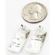 Handmade Feather Mountain Certified Authentic Navajo .925 Sterling Silver Stud Native American Earrings 17136-3