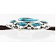 Handmade Nuggets Certified Authentic Navajo .925 Sterling Silver Natural Turquoise Native American Bolo Tie  1205