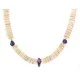 .925 Sterling Silver Navajo Natural Amethyst Graduated Melon Shell Native American Necklace 750244 .925 Sterling Silver Navajo Natural Amethyst Graduated Melon Shell Native American Necklace 750244