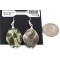 .925 Sterling Silver Hooks Certified Authentic Navajo Natural Abalone Native American Dangle Earrings 18294-19