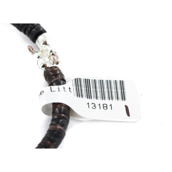 Navajo Certified Authentic Natural Carnelian Tigers Eye Heishi Native American Adjustable Wrap Bracelet 13181-1