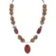 .925 Sterling Silver Arrow Navajo Natural Turquoise Green Jasper Red Jasper Native American Necklace 750246-2 .925 Sterling Silver Arrow Navajo Natural Turquoise Green Jasper Red Jasper Native American Necklace 750246-2
