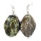 .925 Sterling Silver Hooks Certified Authentic Navajo Natural Abalone Native American Dangle Earrings 18294-19