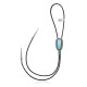 Handmade Certified Authentic Navajo .925 Sterling Silver Native American Natural Turquoise Bolo Tie 34270