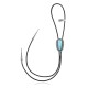 Handmade Certified Authentic Navajo .925 Sterling Silver Native American Natural Turquoise Bolo Tie 34270