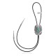 Sun .925 Sterling Silver Certified Authentic Handmade Navajo Native American Natural Turquoise Bolo Tie 34244